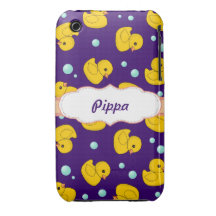 Rubber Ducky pattern iphone 3 case