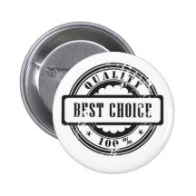 Rubber stamp "best choice" in vector format button