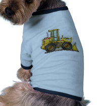 Rubber Tire Loader Construction Equipment Dog Tee Shirt