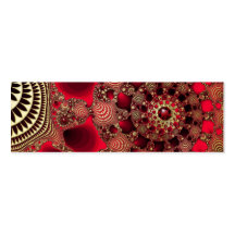 Rubies & Gold Bookmarks Business Cards