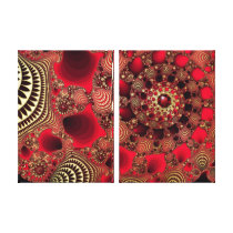 Rubies & Gold Canvas Print