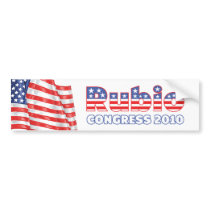 Rubio Patriotic American Flag 2010 Elections Bumper Sticker
