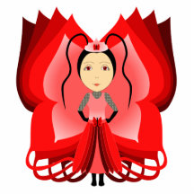 Ruby Butterfly Princess Acrylic Cut Outs