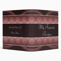Ruby Circles Recipe Book Binders