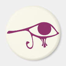 Ruby Eye of Horus Magnets