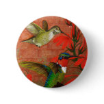Ruby Hummingbird Buttons