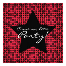 Ruby Red Glam Custom Announcements