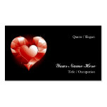 Ruby Red Heart Business Card Templates