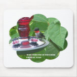 Ruby Throated Hummingbird Mousepad