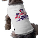 Rude American flag Pet T-shirt