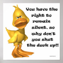 Rude Duck Poster