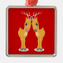 rudolph & clarice ornament