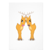 rudolph & clarice personalized invitations