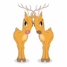 rudolph & clarice photo cut outs