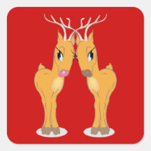 rudolph & clarice stickers