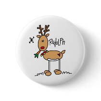 Rudolph The Red Nosed Reindeer Button