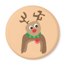 Rudolph the Reindeer Refrigerator Magnet