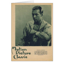 Rudolph Valentino portrait Greeting Card
