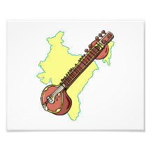 Rudra Vina India Stringed Instrument Photographic Print