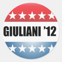 RUDY GIULIANI ROUND STICKERS