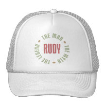 Rudy the Man the Myth the Legend Trucker Hats