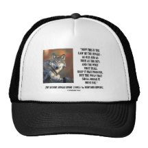 Rudyard Kipling Law Of The Jungle Prosper Quote Mesh Hats