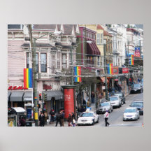 Rue de Castro - San Francisco, la Californie Poster