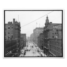 Rue Detroit, copie 1906 de Griswold de MI Photographie D’art