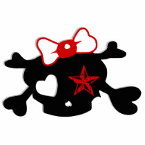 Rue La La Skull Magnet Photo Cut Outs