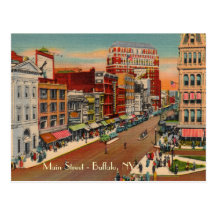 Rue principale - Buffalo, carte postale de cru de 
