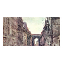 Rue Saint-Denis In Paris By Girtin Thomas Photo Greeting Card
