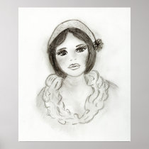 Ruffled Flapper Girl