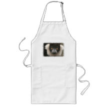 Ruffled Lemur  Long Apron