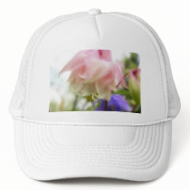 Ruffled Pink Aquilegia (Columbine) Mesh Hats