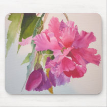 Ruffled Pink Begonia Mouse Pads