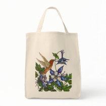 Rufous Hummingbird with Columbines Bags