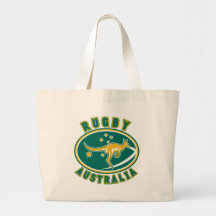 rugby australia kangaroo wallaby aussie canvas bag