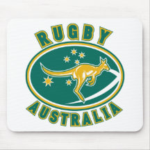 rugby australia kangaroo wallaby aussie mousepads