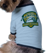 Rugby ball South Africa World Champions Dog Tee Shirt