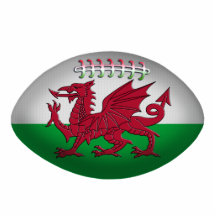 Rugby Ball Wales Flag Ornament Photo Cutouts
