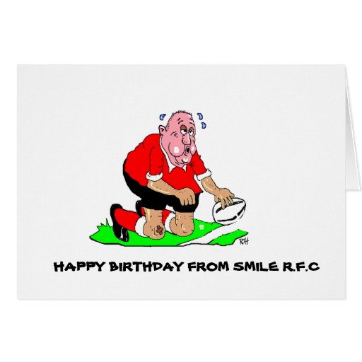 RUGBY BIRTHDAY GREETING CARDS at Zazzle.ca