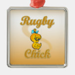 Rugby Chick Ornaments