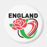 Rugby England English Rose Ball Magnets