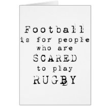 Rugby Football Type.png Greeting Card