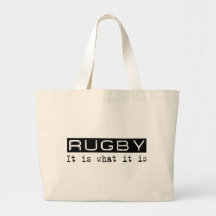 Rugby It Is Canvas Bags