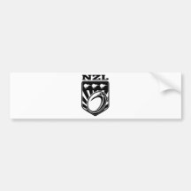 rugby league ball kiwi shield new zealand nzl bumper sticker
