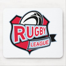 rugby league ball shield mousepads