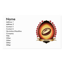 Rugby Mandorla Business Card Templates