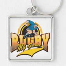 Rugby My Game Keychain