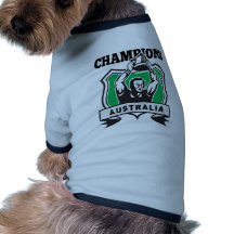Rugby player Australia Champions shield Dog Tee Shirt